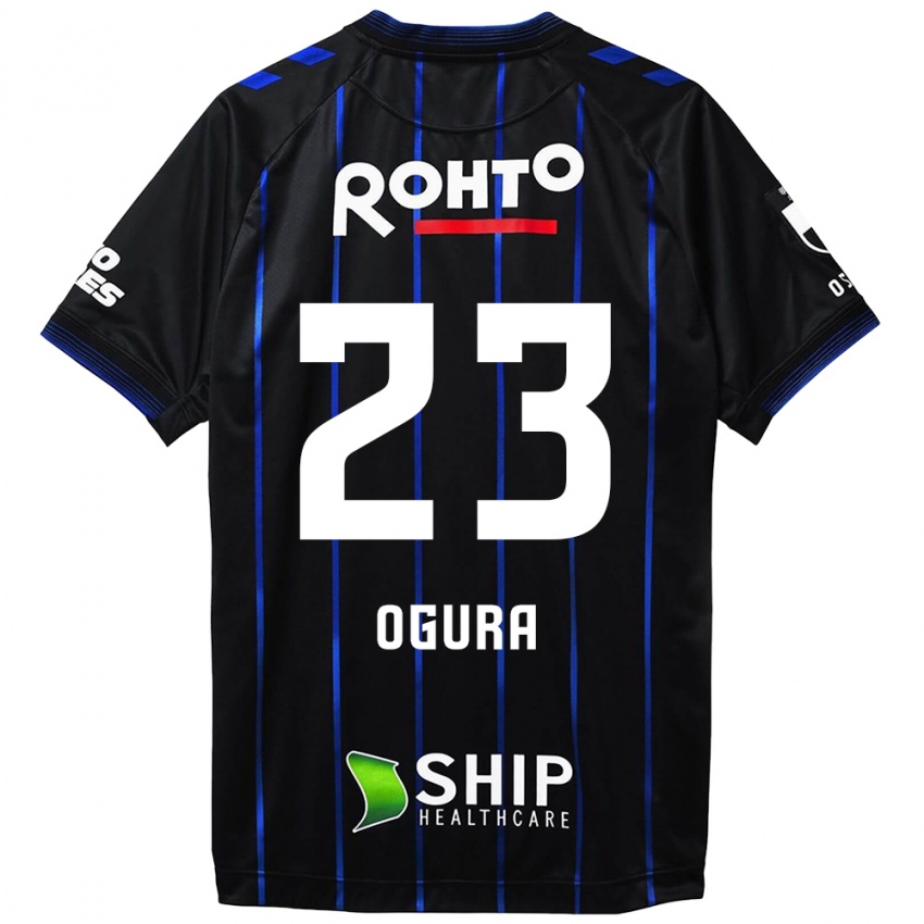 Criança Camisola Shimpei Ogura #23 Preto Azul Principal 2024/25 Camisa