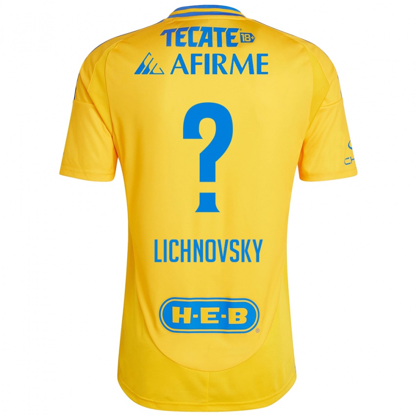 Criança Camisola Igor Lichnovsky #0 Ouro Amarelo Principal 2024/25 Camisa