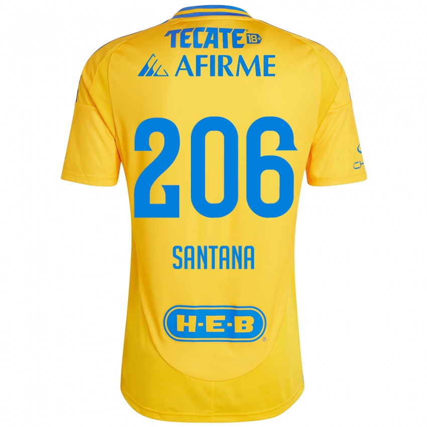 Criança Camisola Joel Santana #206 Ouro Amarelo Principal 2024/25 Camisa