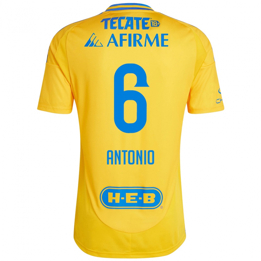 Criança Camisola Nancy Antonio #6 Ouro Amarelo Principal 2024/25 Camisa