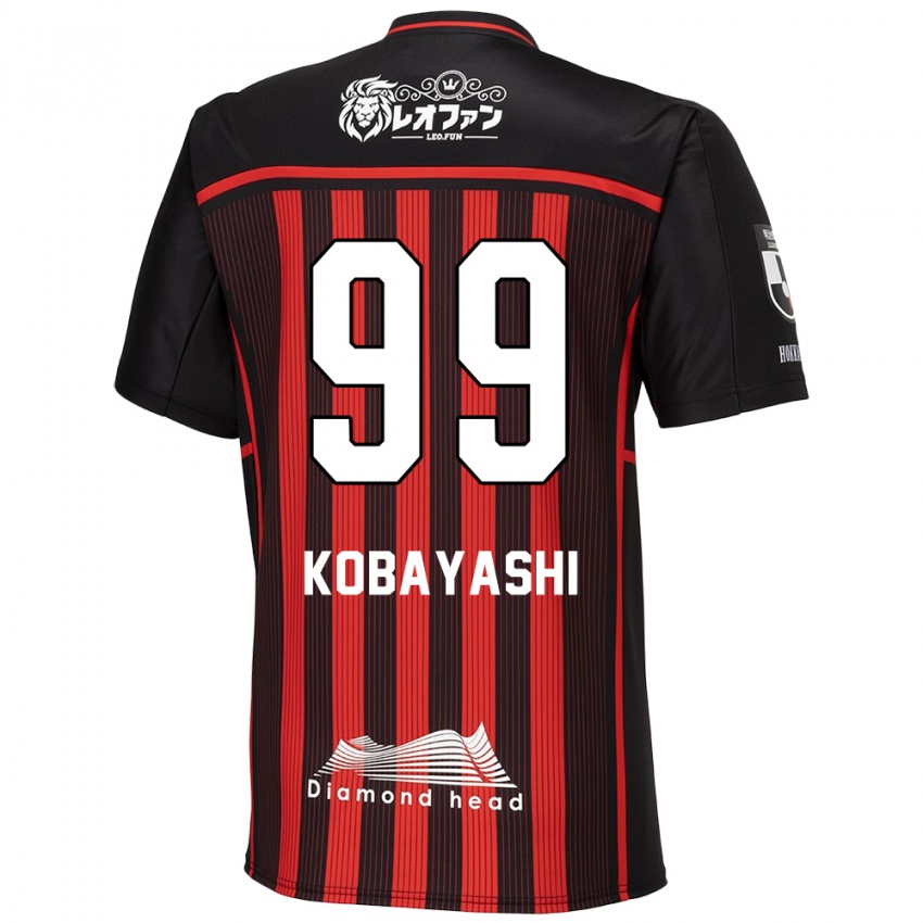 Criança Camisola Yuki Kobayashi #99 Vermelho Preto Principal 2024/25 Camisa