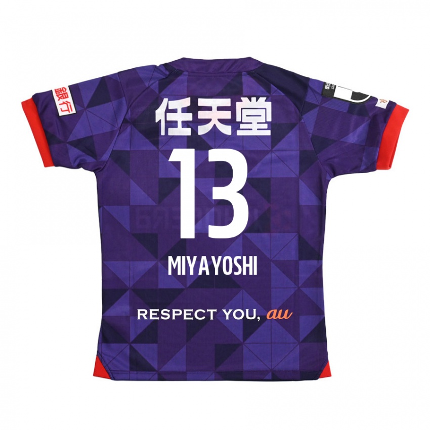 Criança Camisola Takumi Miyayoshi #13 Roxo Branco Principal 2024/25 Camisa