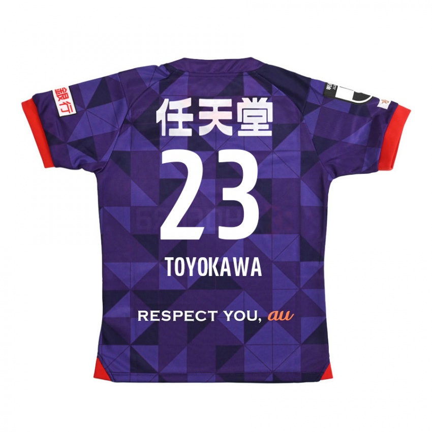 Criança Camisola Yuta Toyokawa #23 Roxo Branco Principal 2024/25 Camisa