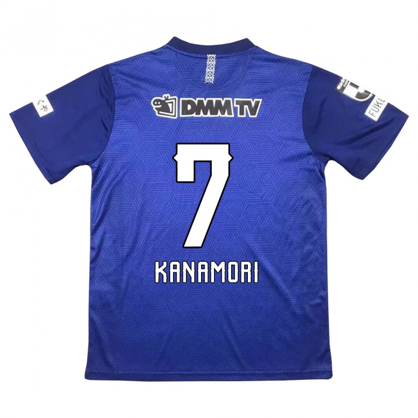 Criança Camisola Takeshi Kanamori #7 Azul Escuro Principal 2024/25 Camisa