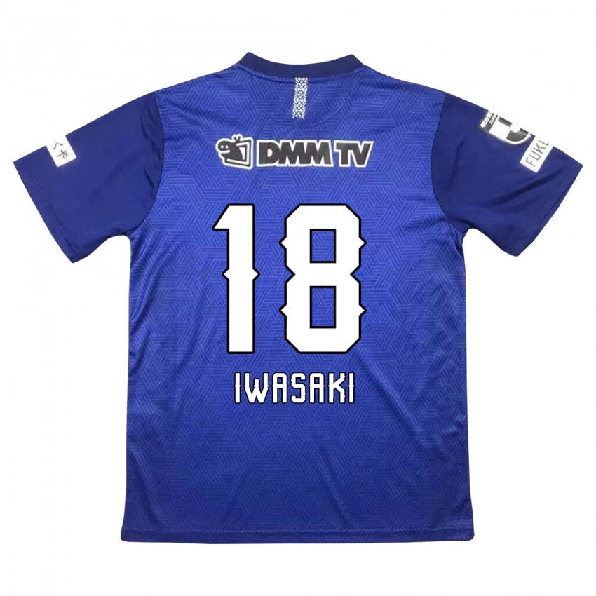 Criança Camisola Yuto Iwasaki #18 Azul Escuro Principal 2024/25 Camisa