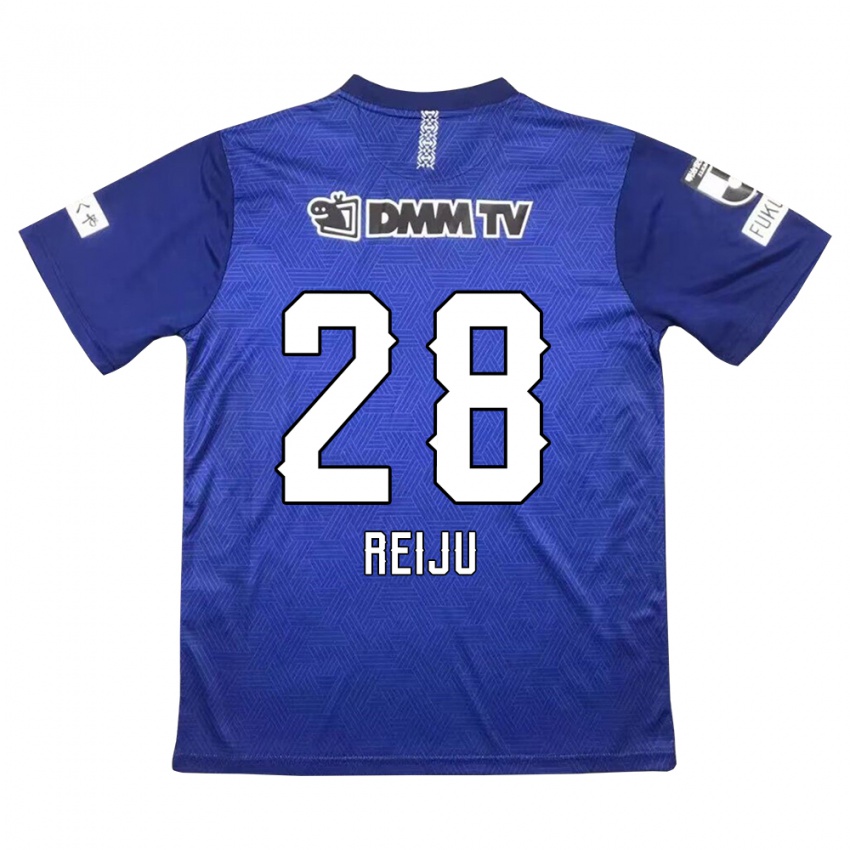 Criança Camisola Reiju Tsuruno #28 Azul Escuro Principal 2024/25 Camisa