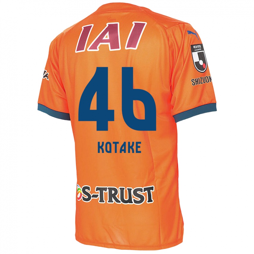 Criança Camisola Sean Kotake #46 Laranja Azul Principal 2024/25 Camisa