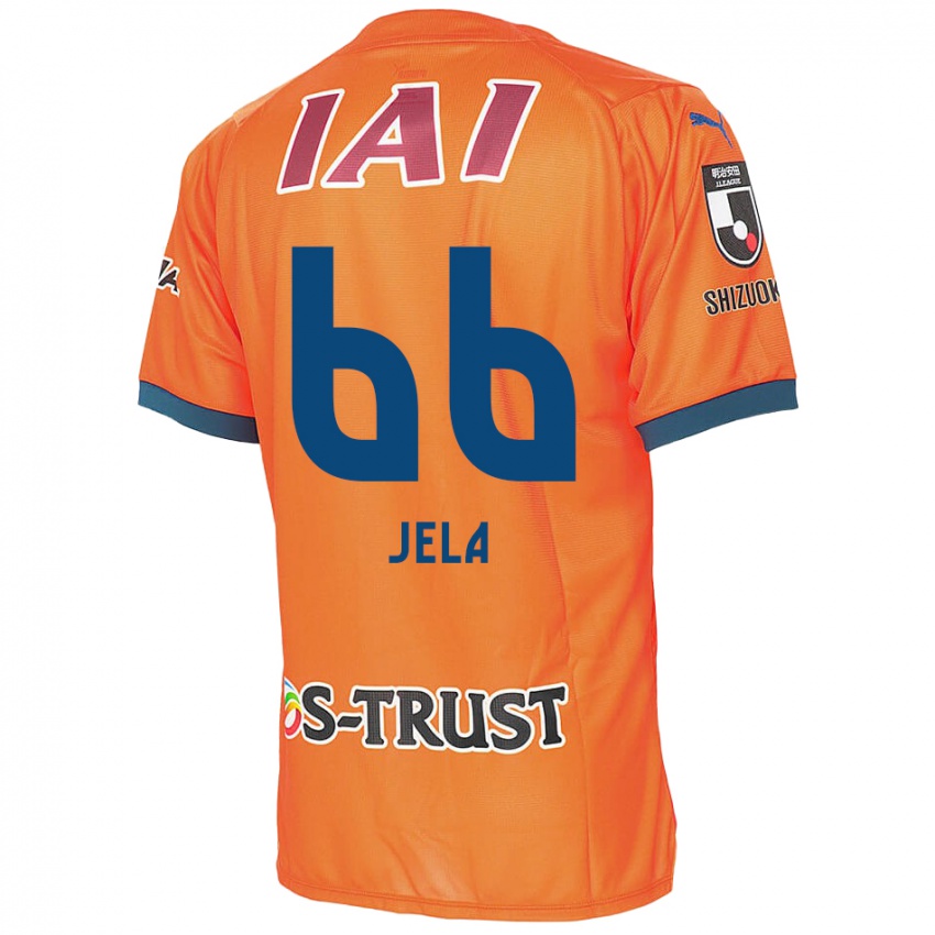 Criança Camisola Jelani Reshaun Sumiyoshi #66 Laranja Azul Principal 2024/25 Camisa