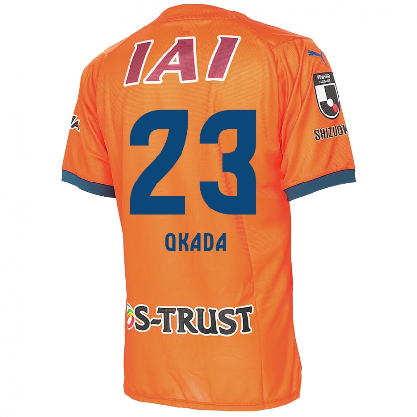 Criança Camisola Shu Okada #23 Laranja Azul Principal 2024/25 Camisa