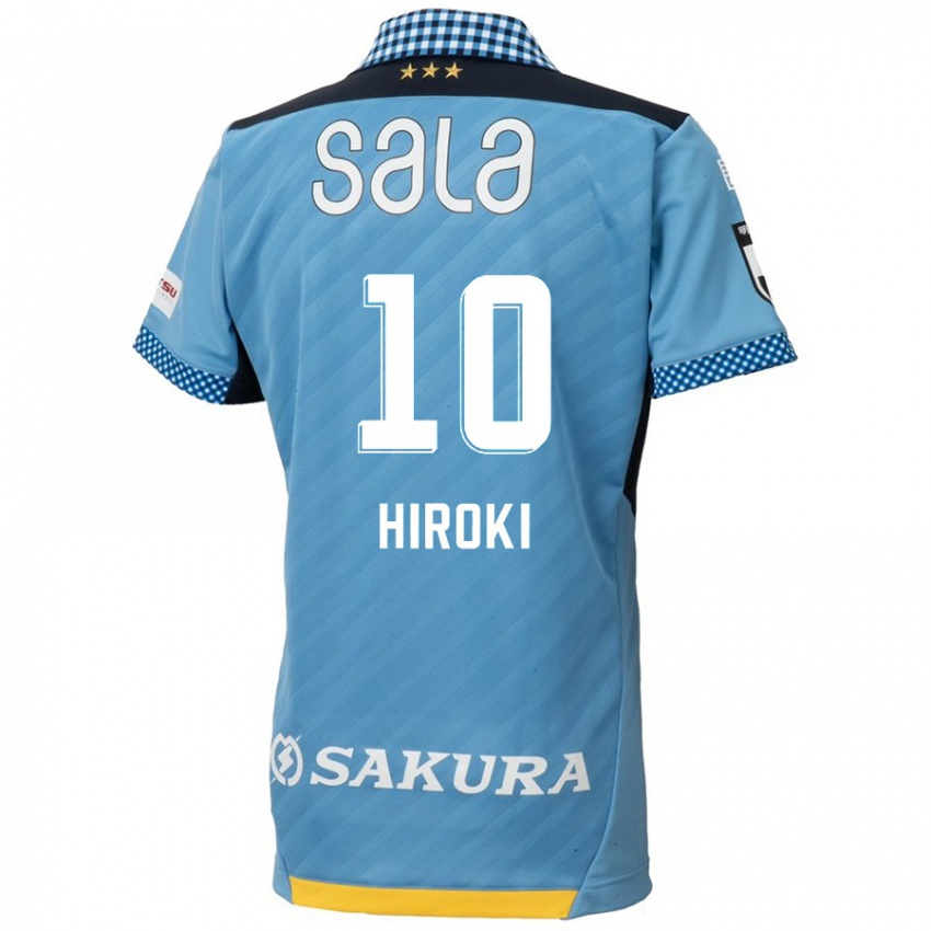 Criança Camisola Hiroki Yamada #10 Azul Preto Principal 2024/25 Camisa