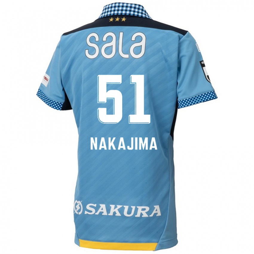 Criança Camisola Keitaro Nakajima #51 Azul Preto Principal 2024/25 Camisa