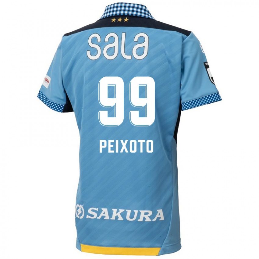 Criança Camisola Matheus Peixoto #99 Azul Preto Principal 2024/25 Camisa