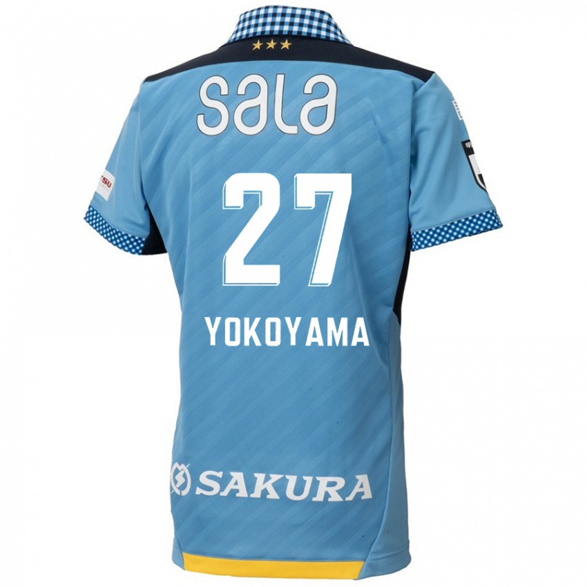 Criança Camisola Kota Yokoyama #27 Azul Preto Principal 2024/25 Camisa