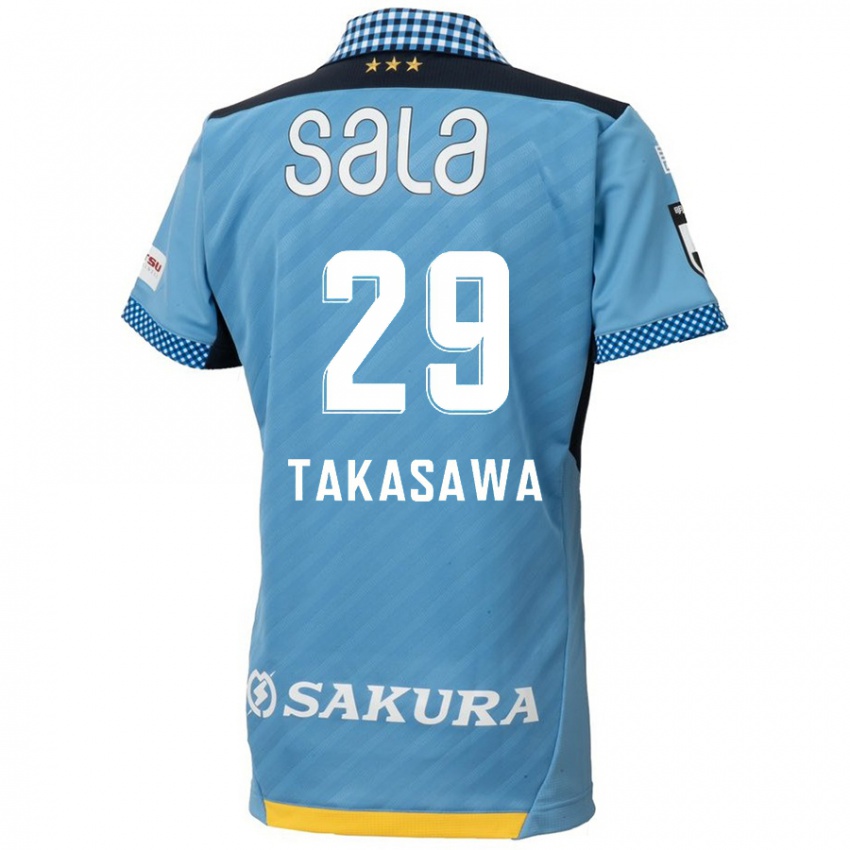 Criança Camisola Kaito Takasawa #29 Azul Preto Principal 2024/25 Camisa