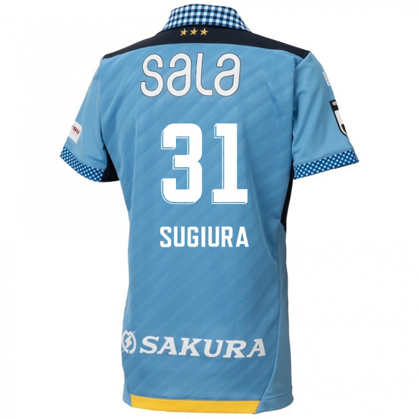 Criança Camisola Rinnosuke Sugiura #31 Azul Preto Principal 2024/25 Camisa