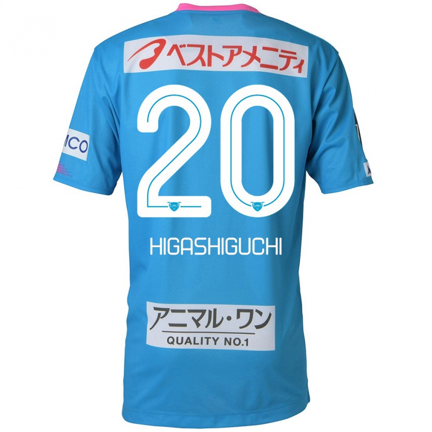 Criança Camisola Aitaro Higashiguchi #20 Azul Rosa Principal 2024/25 Camisa