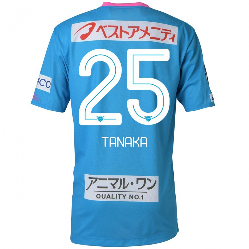 Criança Camisola Yuto Tanaka #25 Azul Rosa Principal 2024/25 Camisa