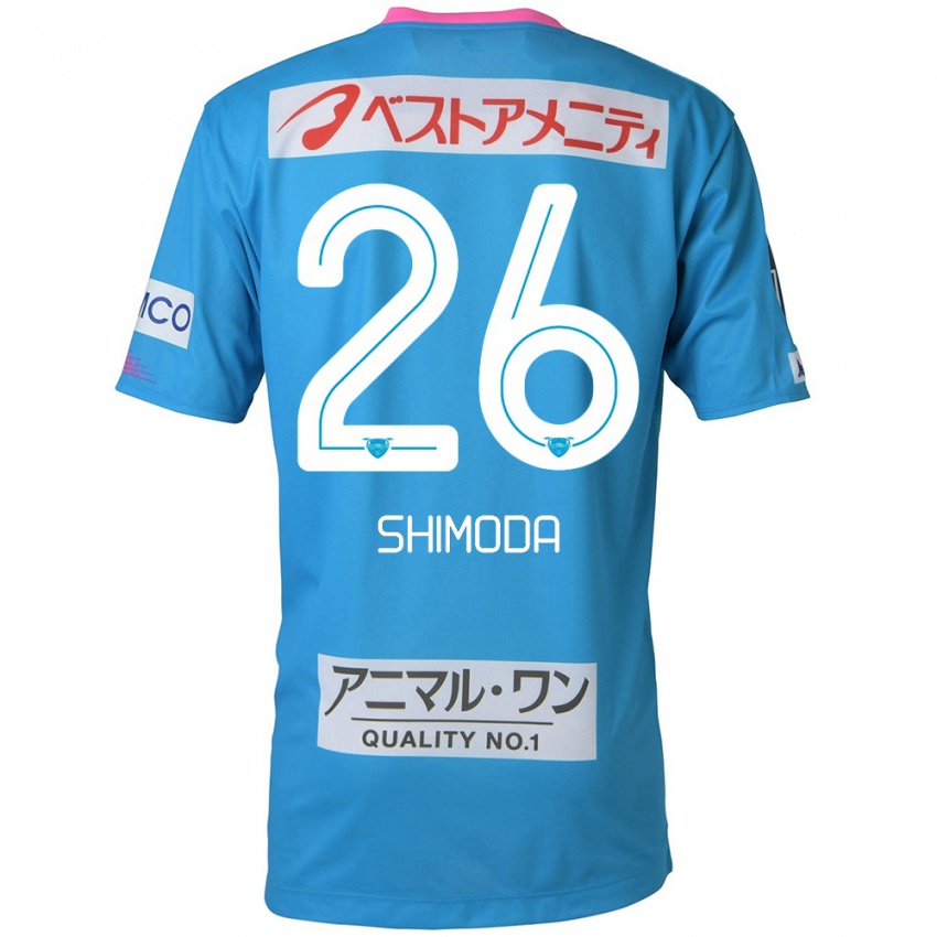 Criança Camisola Yuta Shimoda #26 Azul Rosa Principal 2024/25 Camisa