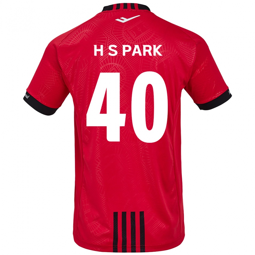 Criança Camisola Seong-Hun Park #40 Vermelho Preto Principal 2024/25 Camisa