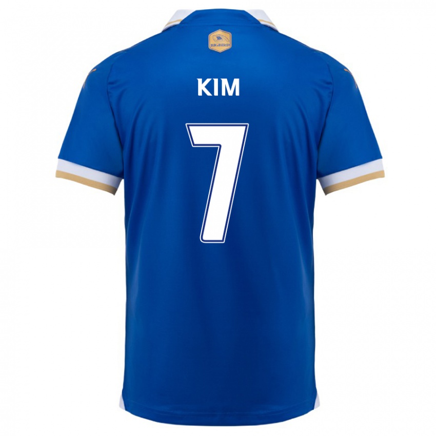 Criança Camisola Hyun Kim #7 Branco Azulado Principal 2024/25 Camisa