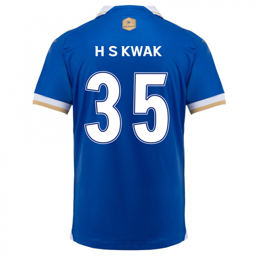 Criança Camisola Sung-Hoon Kwak #35 Branco Azulado Principal 2024/25 Camisa