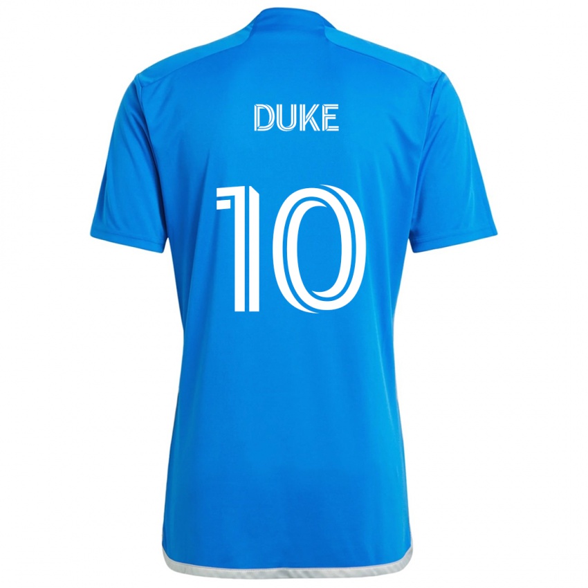 Criança Camisola Bryce Duke #10 Branco Azulado Principal 2024/25 Camisa