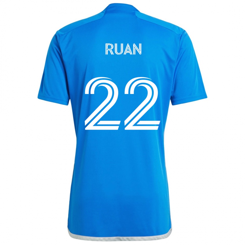 Criança Camisola Ruan #22 Branco Azulado Principal 2024/25 Camisa