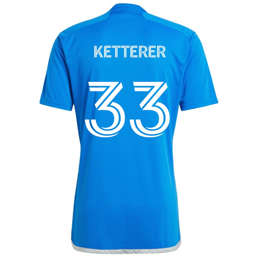 Criança Camisola Logan Ketterer #33 Branco Azulado Principal 2024/25 Camisa