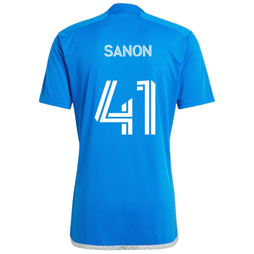 Criança Camisola Jérémy Sanon #41 Branco Azulado Principal 2024/25 Camisa