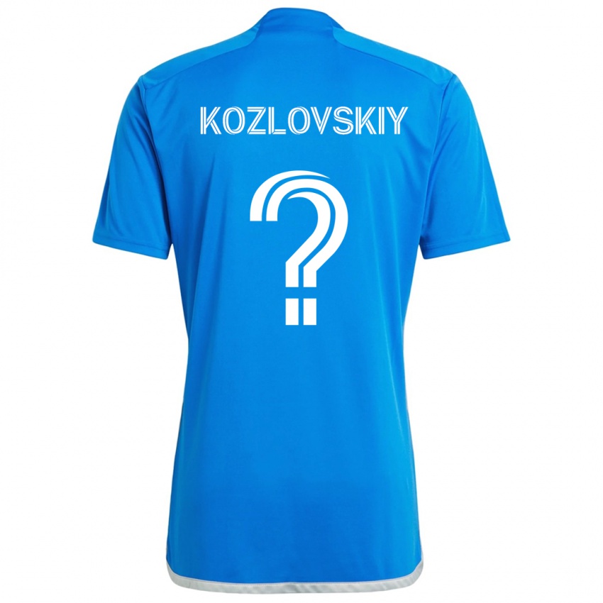 Criança Camisola Sergei Kozlovskiy #0 Branco Azulado Principal 2024/25 Camisa