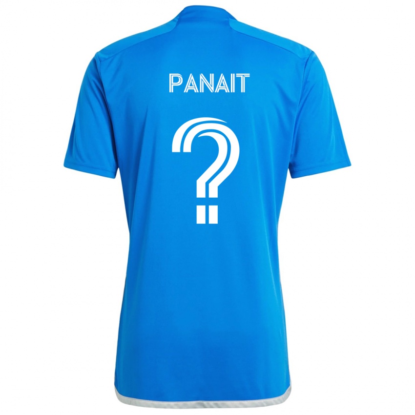 Criança Camisola Daniel Panait #0 Branco Azulado Principal 2024/25 Camisa