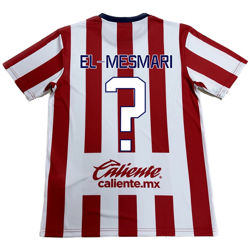 Criança Camisola Bruce El-Mesmari #0 Vermelho Branco Principal 2024/25 Camisa