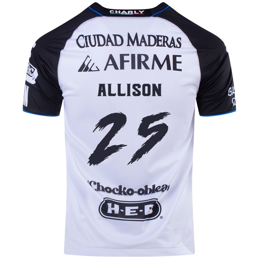 Criança Camisola Guillermo Allison #25 Preto Azul Principal 2024/25 Camisa