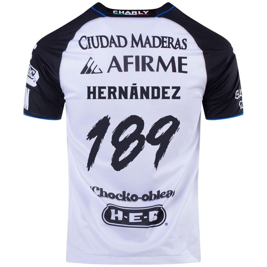 Criança Camisola Sebastián Hernández #189 Preto Azul Principal 2024/25 Camisa