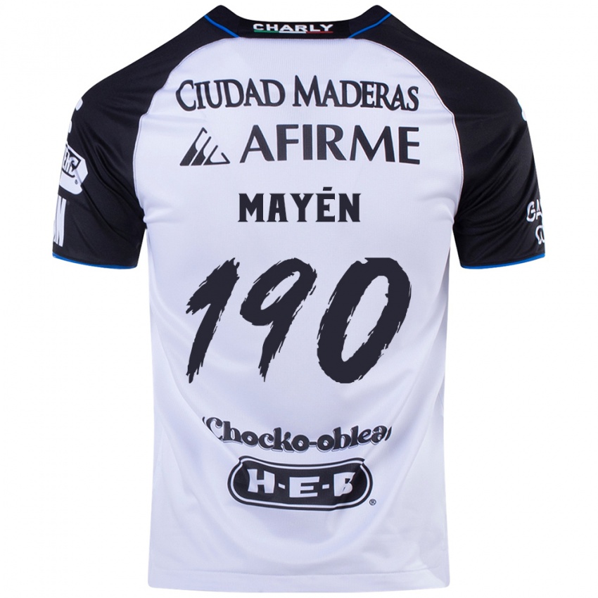 Criança Camisola Eduardo Mayén #190 Preto Azul Principal 2024/25 Camisa