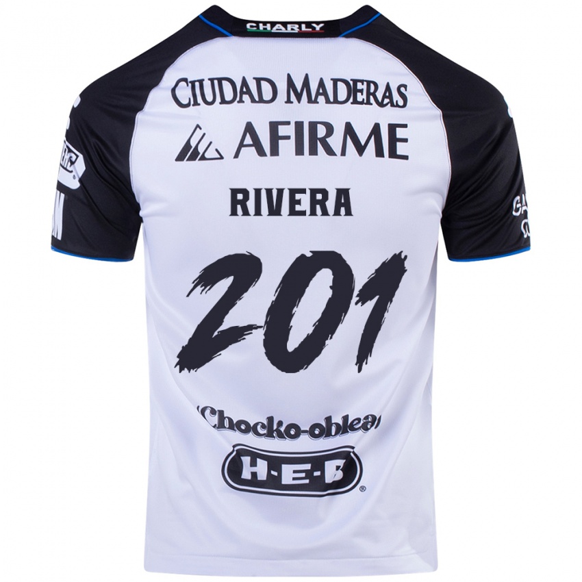 Criança Camisola Christian Rivera #201 Preto Azul Principal 2024/25 Camisa