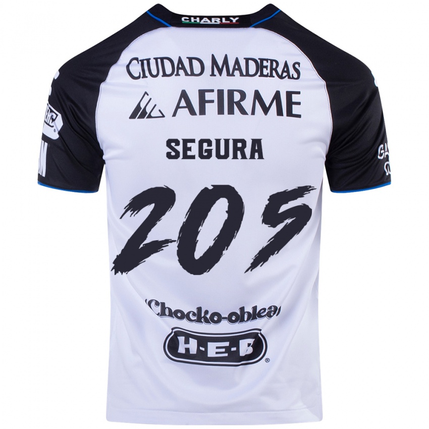 Criança Camisola Mathías Segura #205 Preto Azul Principal 2024/25 Camisa