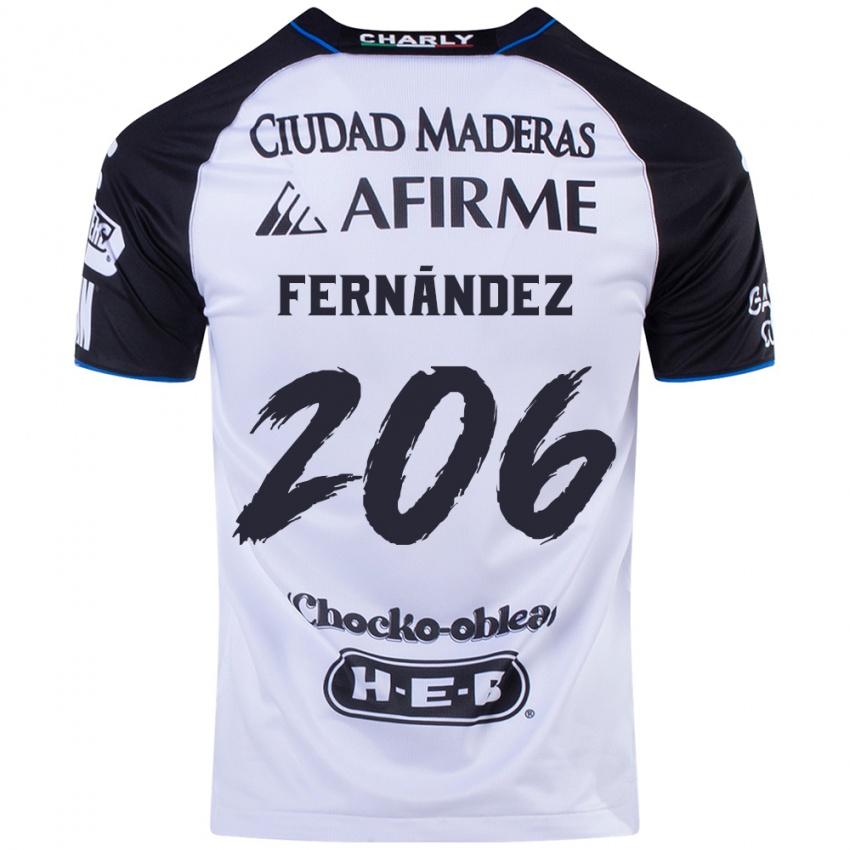 Criança Camisola Erik Fernández #206 Preto Azul Principal 2024/25 Camisa