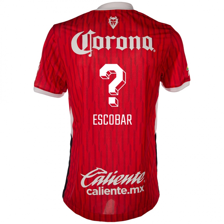 Criança Camisola Juan Escobar #0 Vermelho Branco Principal 2024/25 Camisa