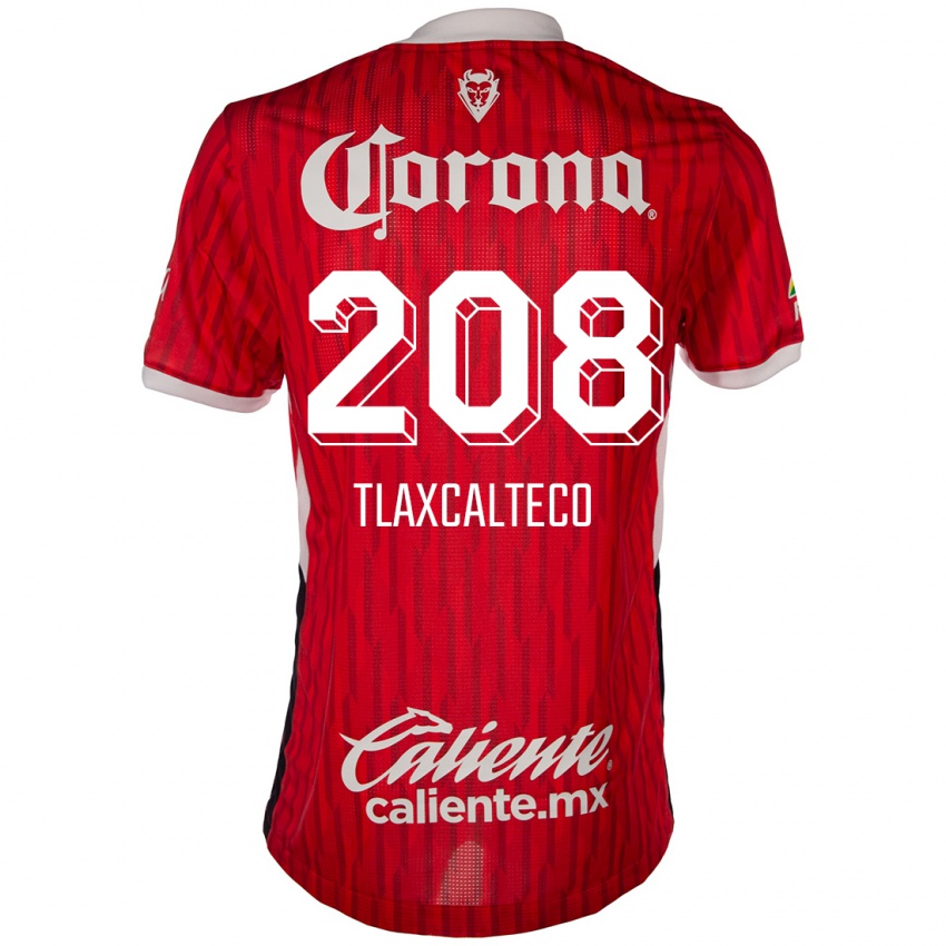 Criança Camisola Sait Tlaxcalteco #208 Vermelho Branco Principal 2024/25 Camisa