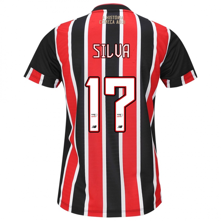 Criança Camisola André Silva #17 Preto Vermelho Branco Alternativa 2024/25 Camisa