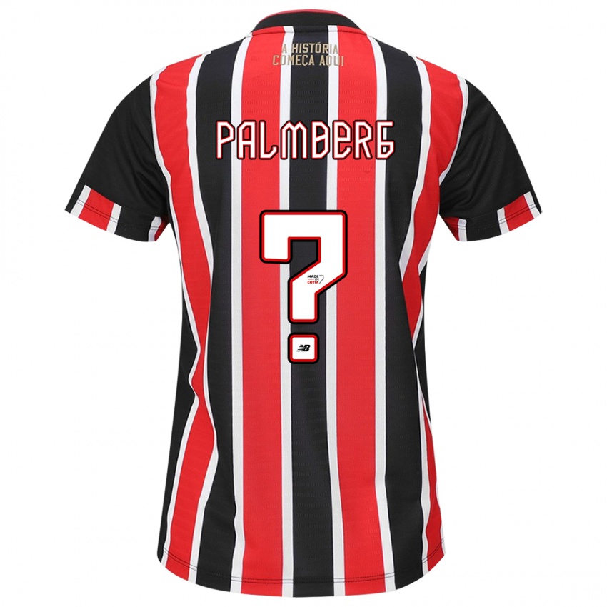 Criança Camisola Palmberg #0 Preto Vermelho Branco Alternativa 2024/25 Camisa