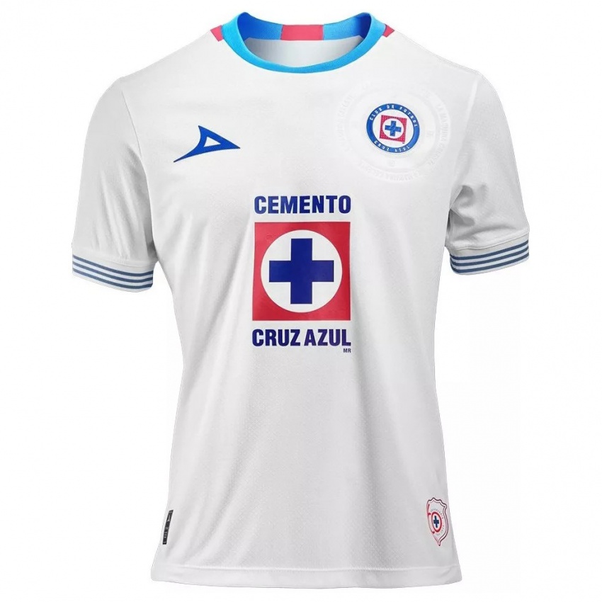 Criança Camisola Christian Tabó #0 Branco Azul Alternativa 2024/25 Camisa