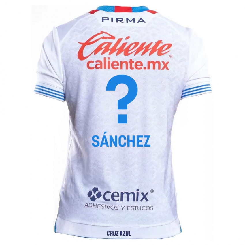 Criança Camisola Jorge Sanchez #0 Branco Azul Alternativa 2024/25 Camisa