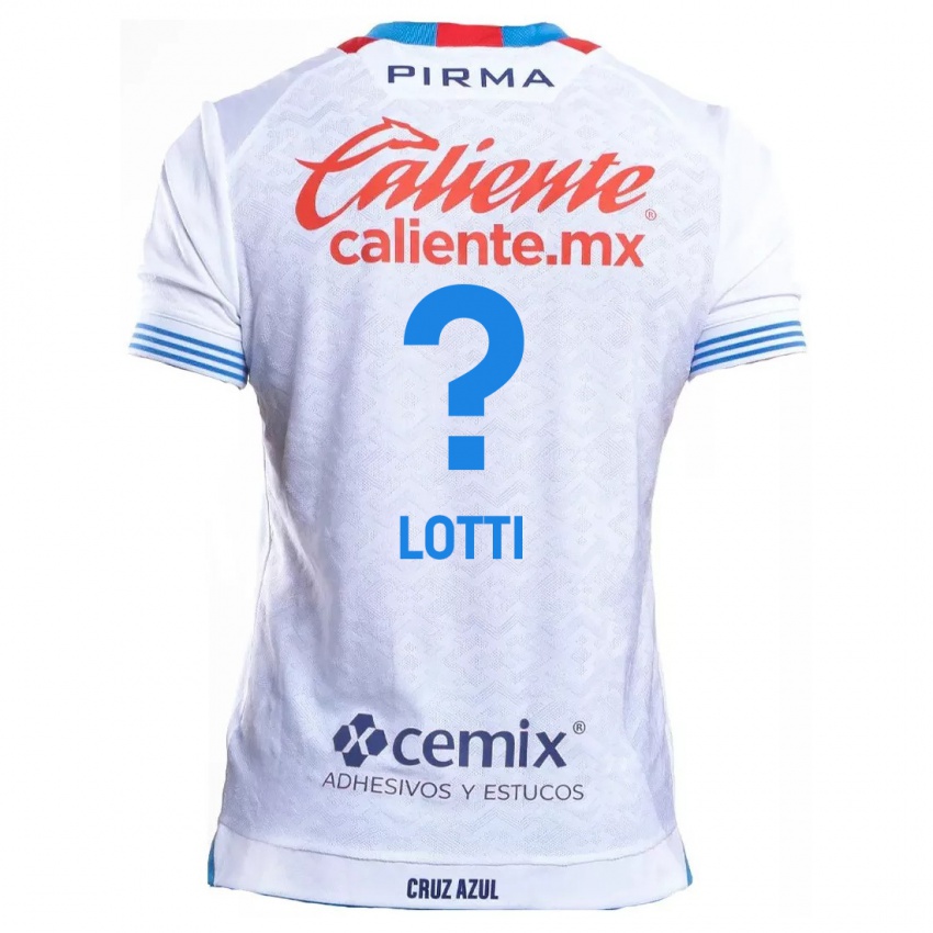 Criança Camisola Augusto Lotti #0 Branco Azul Alternativa 2024/25 Camisa