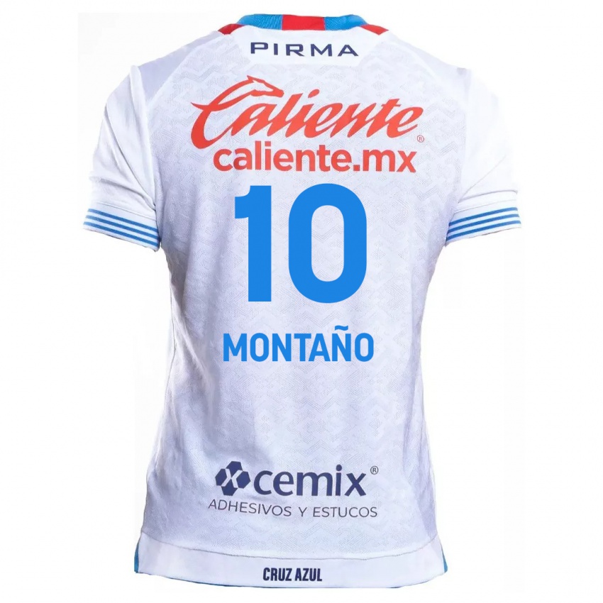 Criança Camisola Andrés Montaño #10 Branco Azul Alternativa 2024/25 Camisa