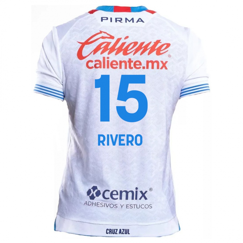 Criança Camisola Ignacio Rivero #15 Branco Azul Alternativa 2024/25 Camisa