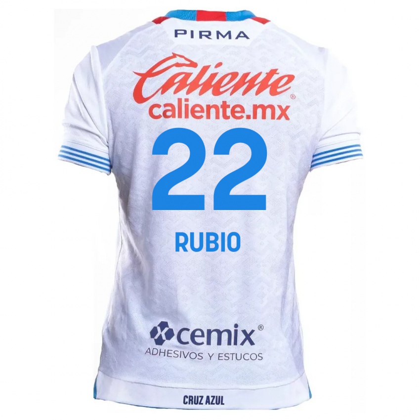 Criança Camisola Raymundo Rubio #22 Branco Azul Alternativa 2024/25 Camisa