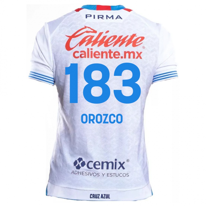 Criança Camisola Fabrizzio Orozco #183 Branco Azul Alternativa 2024/25 Camisa