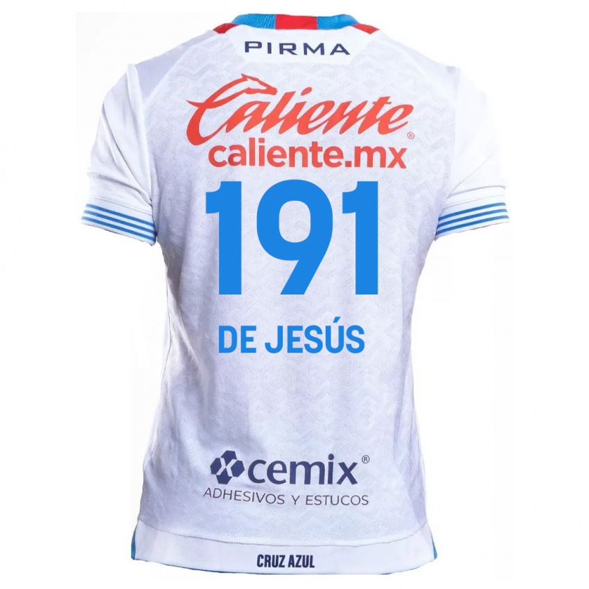 Criança Camisola Luis De Jesús #191 Branco Azul Alternativa 2024/25 Camisa